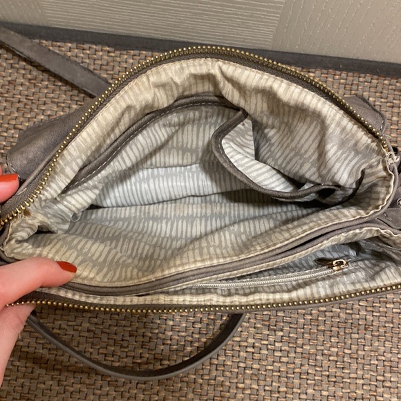 Francesca’s Gray Faux Suede Crossbody Bag - Picture 6 of 16
